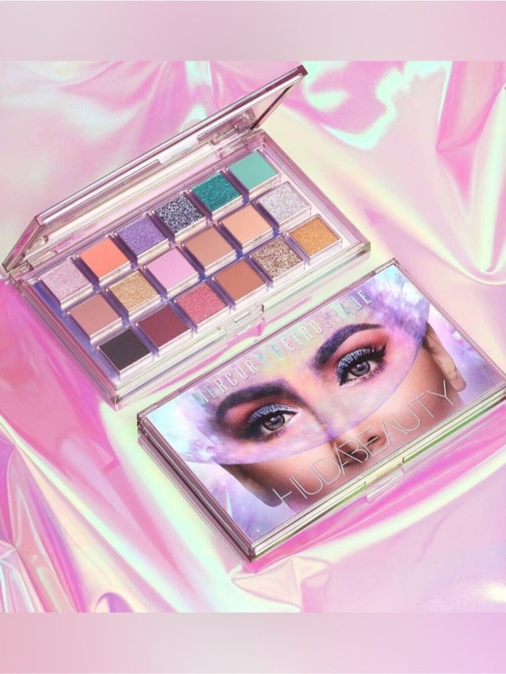 LIMITED EDITION HUDA BEAUTY MERCURY RETROGRADE Eyeshadow Palette metallic matte